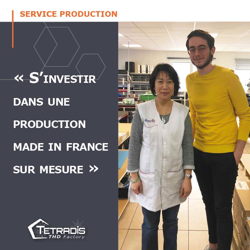 Le service Production sur le devant de la scène