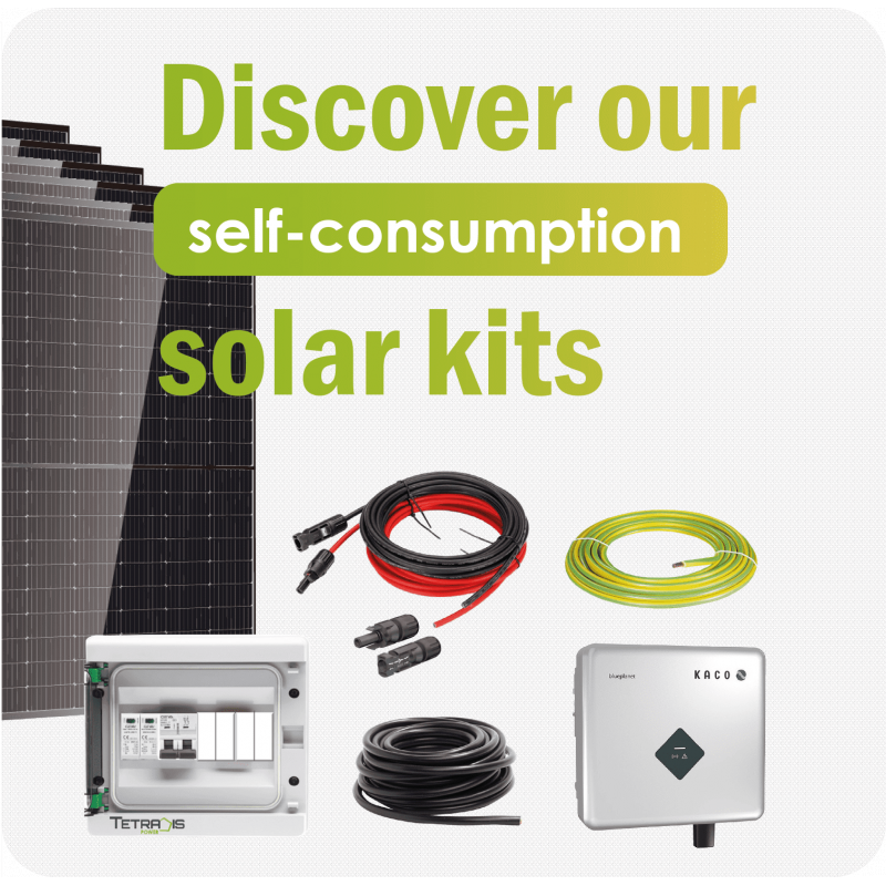 TETRADIS photovoltaic solar kits 3, 6 and 9 kWp