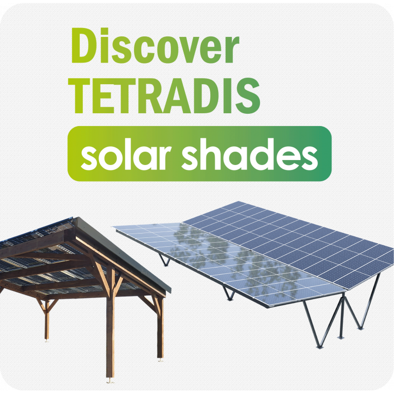 Ombrières solaires de parking TETRADIS