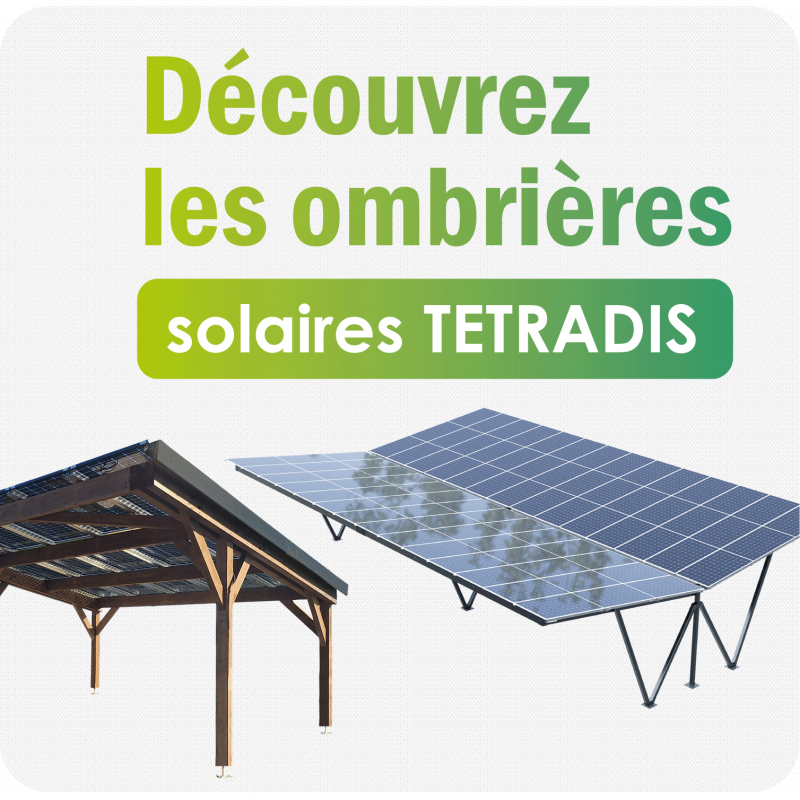 Ombrières solaires de parking TETRADIS