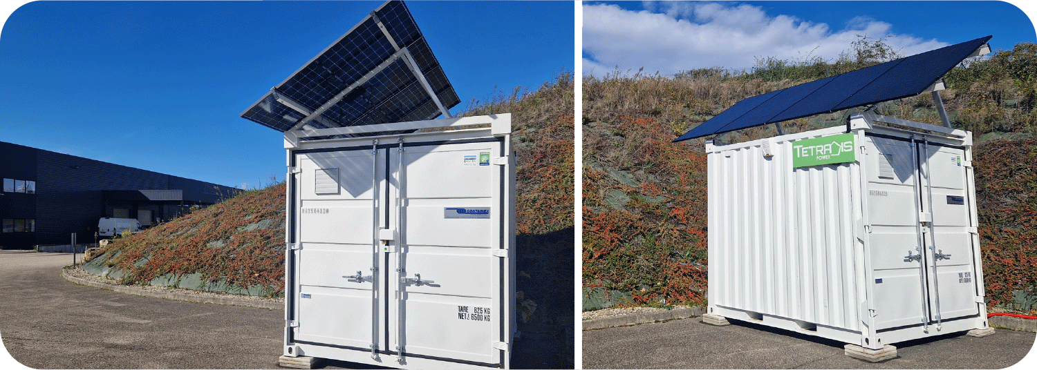 Container de stockage déporté pour batteries Lithium